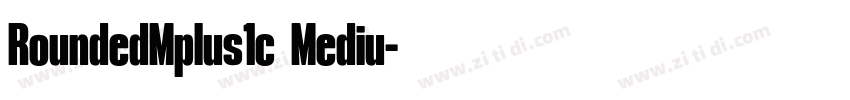 RoundedMplus1c Mediu字体转换